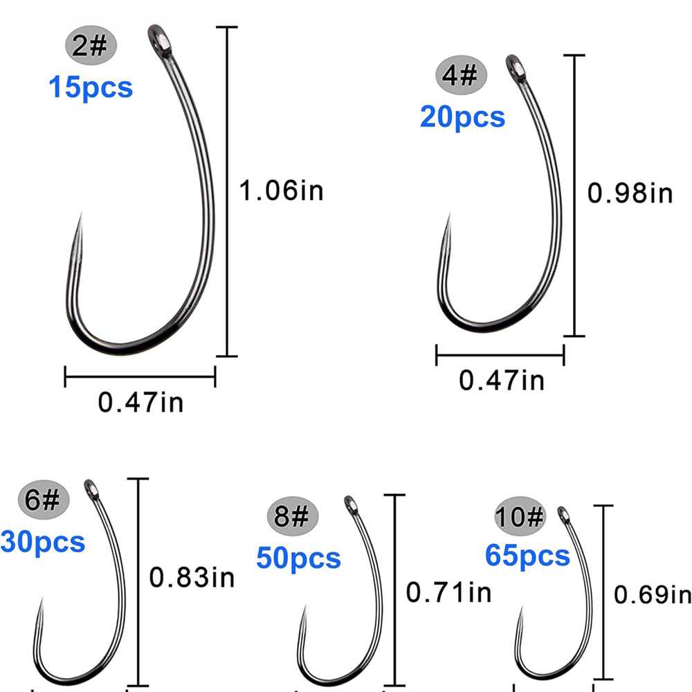 180PCS Barbless Fishing Hooks  - Fishing Hook Assortment ulasan dan harga