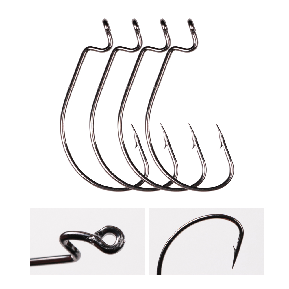 LUSHAZER 10pcs/lot Carbon Stee - Fishing Hook Assortment ulasan dan harga