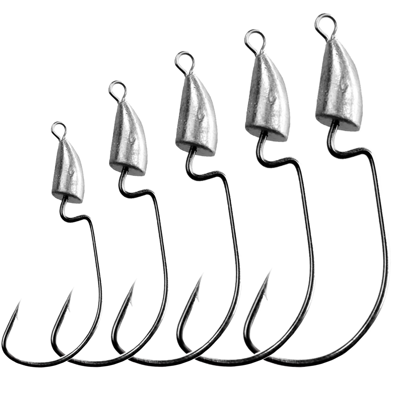 THKFISH 10pcs Crank Jig Head H - Fishing Hook Weedless ulasan dan harga